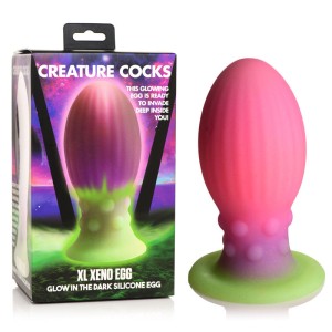 Creature Cocks XL Xeno Fantasy Egg - Pink Glow in Dark