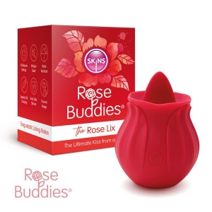 Skins Rose Buddies - The Rose Lix Flicking Stimulator - Red