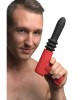 Master Series Pistol Pounder Thrusting Vibrator with Gun Handle - Black/Red