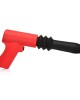 Master Series Pistol Pounder Thrusting Vibrator with Gun Handle - Black/Red