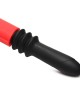 Master Series Pistol Pounder Thrusting Vibrator with Gun Handle - Black/Red