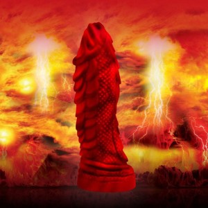 Creature Cocks Fire Dragon Red Scaly fantasy Dildo