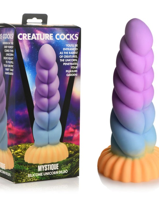 Creature Cocks Mystique Fantasy Unicorn Dildo - Coloured