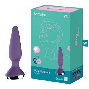 Satisfyer Plug-ilicious 1 - Purple Vibrating Butt Plug with App Control