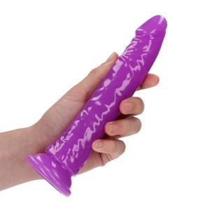 RealRock 8 Inch Slim Glow in the Dark Neon - Purple