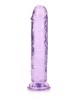 RealRock 8 Inch Straight Dildo - Purple