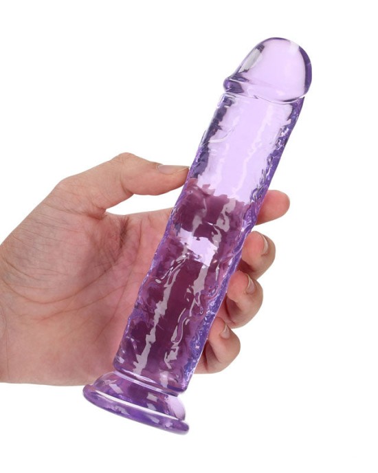 RealRock 8 Inch Straight Dildo - Purple