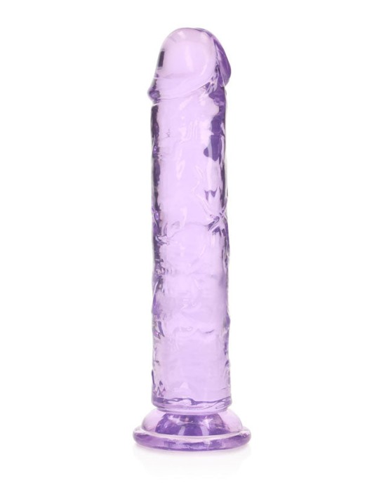 RealRock 8 Inch Straight Dildo - Purple