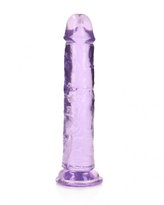 RealRock 8 Inch Straight Dildo - Purple