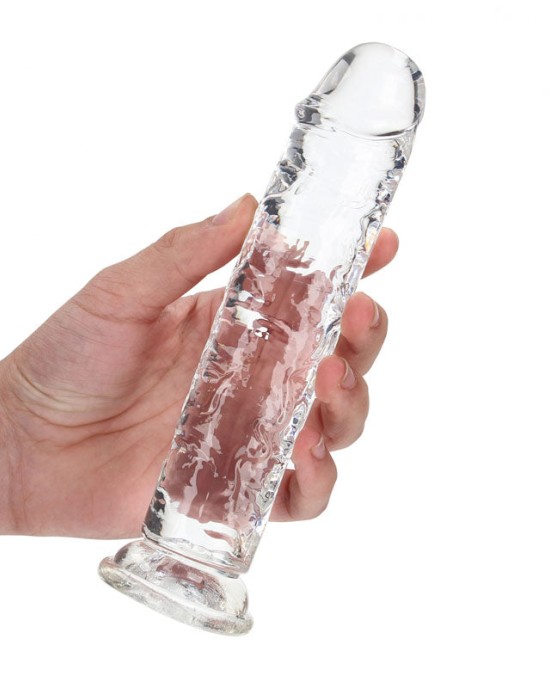 RealRock 8 Inch Straight Dildo - Clear