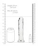 RealRock 8 Inch Straight Dildo - Clear