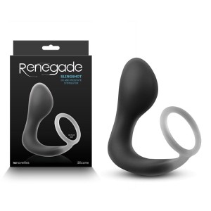 Renegade Slingshot - Anal Plug with Cock Ring - Black