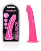 RealRock 6 Inch Slim Glow in the Dark Neon Dildo - Pink