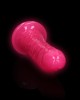 RealRock 7 Inch Slim Glow in the Dark Neon Dildo - Pink