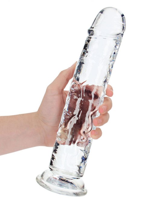 RealRock 11 Inch Straight Dildo - Clear