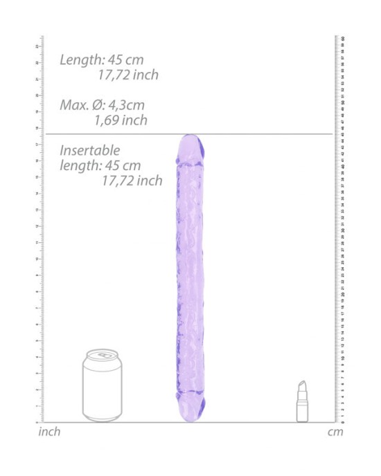 RealRock 18 Inch Double Dong - Purple