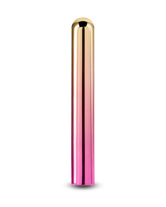 Chroma Sunrise Large Slim Vibrator -  Metallic Pink/Gold