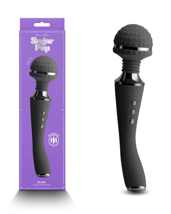 Sugar Pop Bliss Massager Wand - Black