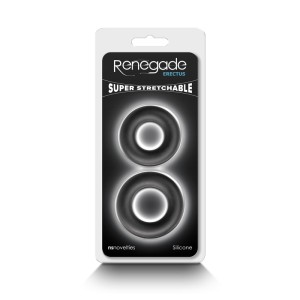 Renegade Erectus - Black Cock Rings - Set of 2