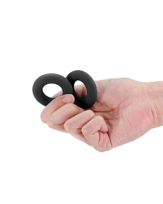 Renegade Erectus - Black Cock Rings - Set of 2