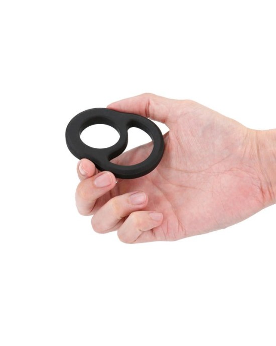 Renegade Cradle Cock & Ball Ring - Black