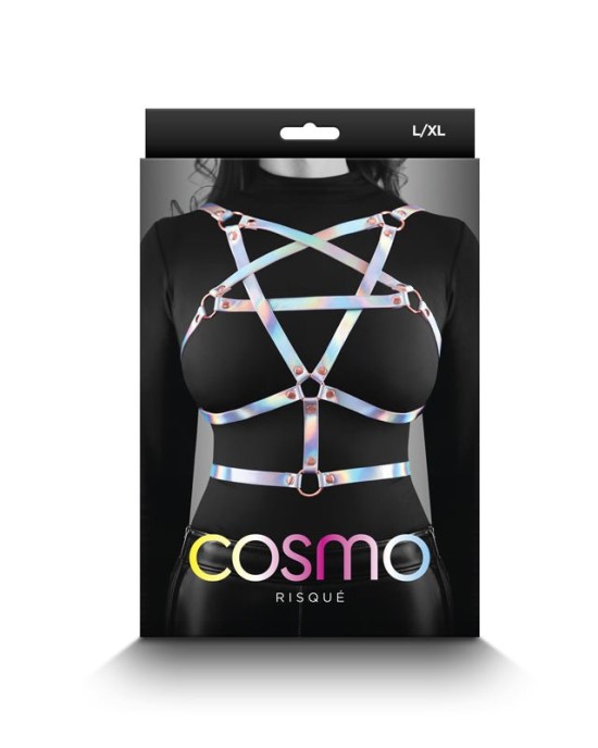 Cosmo Harness Risque - Metallic Rainbow Harnes - L/XL