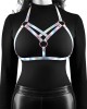 Cosmo Harness Vamp - Metallic Rainbow Harness S/M