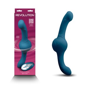 Revolution Tsunami Gyrating Double Ended Thrusting Vibrator - Teal