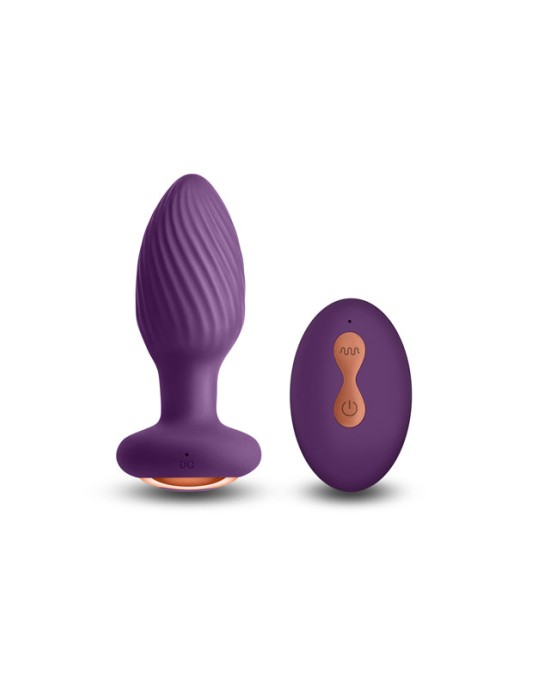 InYa Alpine Vibrating Butt Plug with Remote - Purple