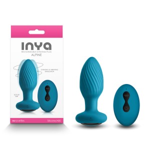 InYa Alpine Vibrating Butt Plug with Remote - Teal