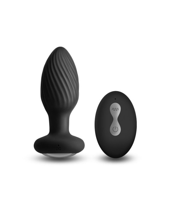 Renegade Alpine Vibrating Butt Plug with Remote - Black