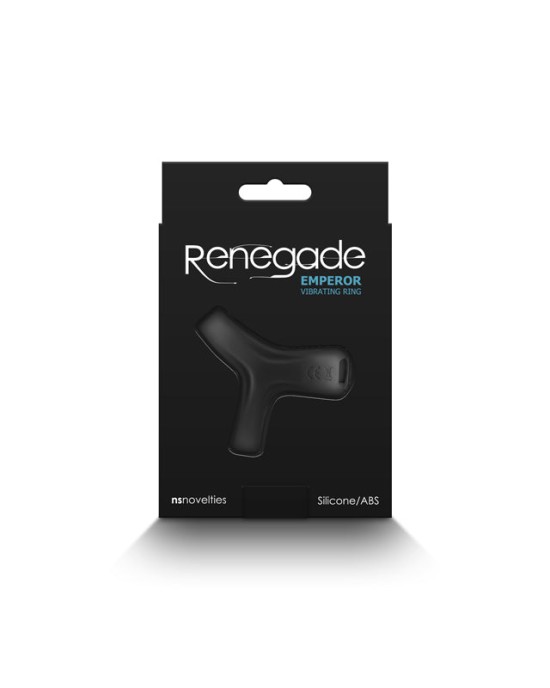 Renegade Emperor Vibrating Cock & Ball Ring - Black