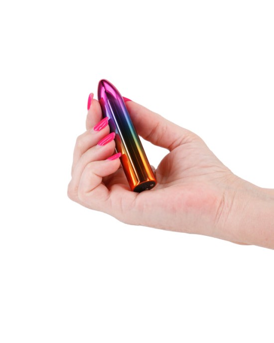 Chroma Rainbow Medium Mini Vibrator - Metallic Rainbow