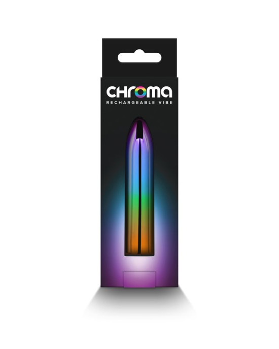 Chroma Rainbow Medium Mini Vibrator - Metallic Rainbow