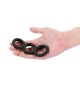 Renegade Threefold Cock & Balls Rings - Black