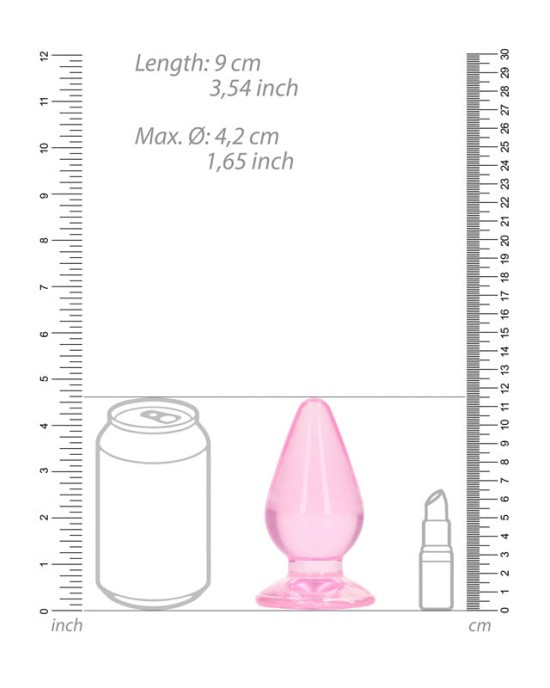 RealRock 4.5 Inch Anal Plug - Pink