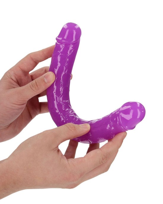 RealRock 12 Inch Glow in the Dark Double Dong - Purple