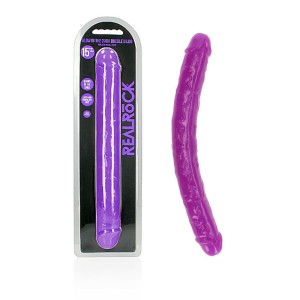 RealRock 15 Inch Glow in the Dark Double Dong - Purple