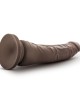 Dr Skin Plus 9 Inch Posable Dildo - Chocolate Brown