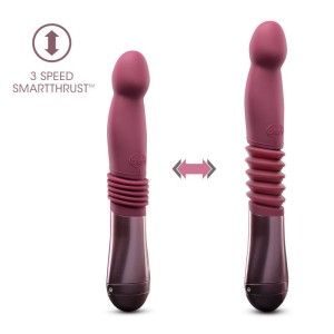 Temptasia Trixie Thrusting Dildo Vibrator - Wine Red