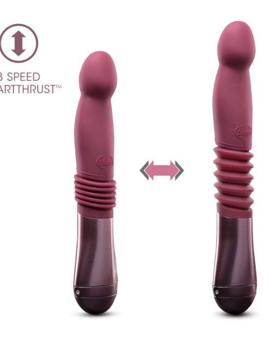 Temptasia Trixie Thrusting Dildo Vibrator - Wine Red