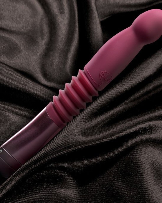 Temptasia Trixie Thrusting Dildo Vibrator - Wine Red