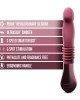 Temptasia Trixie Thrusting Dildo Vibrator - Wine Red