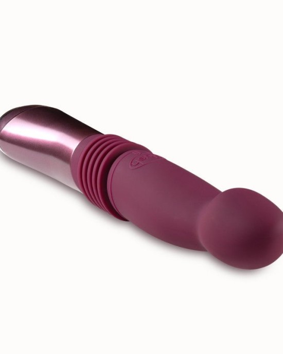 Temptasia Trixie Thrusting Dildo Vibrator - Wine Red