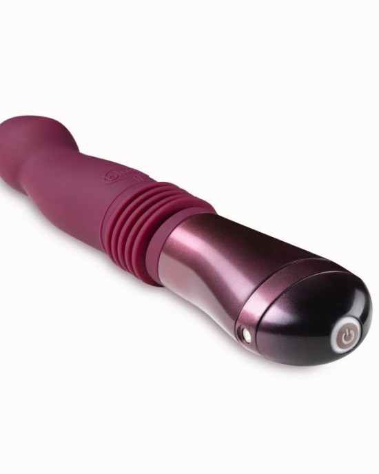 Temptasia Trixie Thrusting Dildo Vibrator - Wine Red