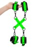 Ouch! Glow in the Dark Hand & Ankle Cuffs with Hogtie