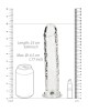 RealRock 10 Inch Straight Dildo - Clear