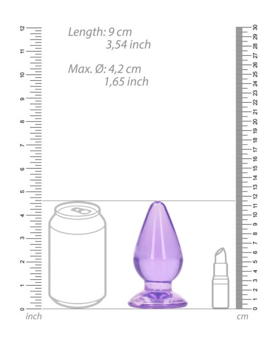 RealRock 4.5 Inch Anal Plug - Purple