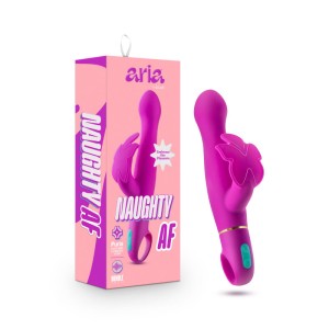 Aria Naughty AF Butterfly Vibrator - Plum