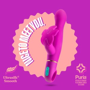 Aria Naughty AF Butterfly Vibrator - Plum